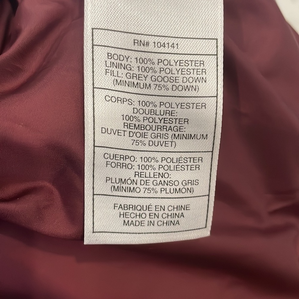 Nike ACG Women's Burgundy Puffer Jacket - Picture 7 of 13